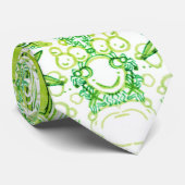 Abstrakt Doodle Art Krawatte (Gerollt)