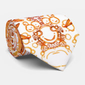 Abstrakt Doodle Art Krawatte (Gerollt)