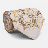 Abstrakt Doodle Art Krawatte (Gerollt)