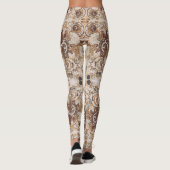 Abstrakt Doodle Art Leggings (Rückseite)