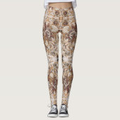 Abstrakt Doodle Art Leggings (Vorderseite)
