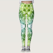 Abstrakt Doodle Art Leggings (Vorderseite)