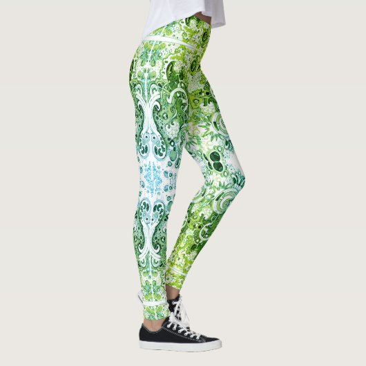Abstrakt Doodle Art Leggings (Rechts)