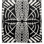 abstrakt doodle modern duschvorhang (Vorderseite)