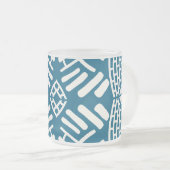 abstrakt doodle modern mattglastasse (VorderseiteRechts)