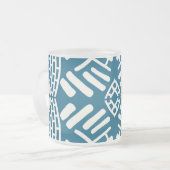 abstrakt doodle modern mattglastasse (Vorderseite Links)