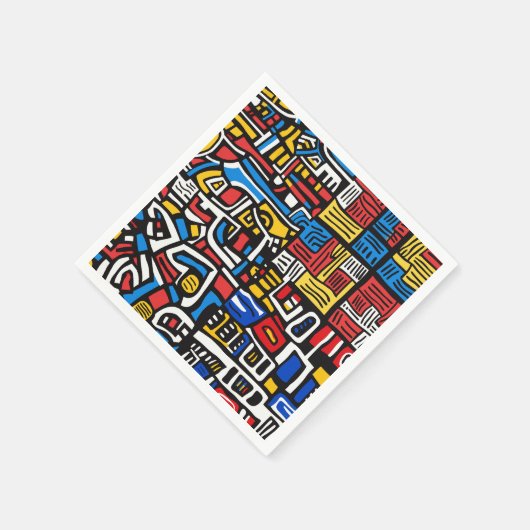 abstrakt doodle modern serviette (Ecke)