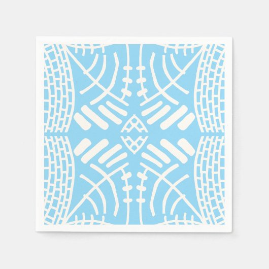 abstrakt doodle modern serviette (Vorderseite)