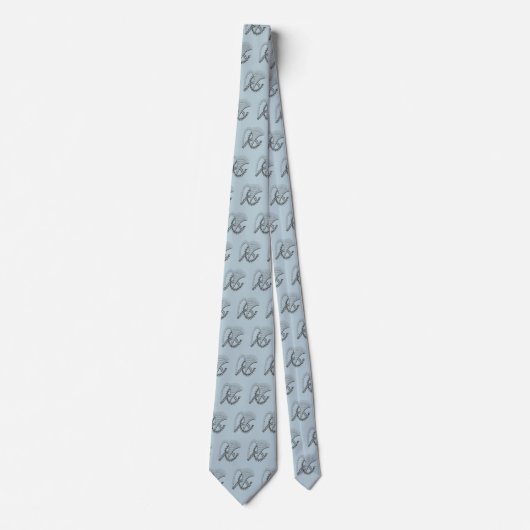 Abstrakt Doodle Neck Tie Krawatte (Vorderseite)