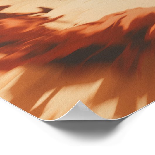 Abstrakt Dragon Skull Hexchy AI Art Matt Value Poster (Ecke)