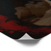 Abstrakt Dragon Skull Hexchy AI Art Matt Value Poster (Ecke)