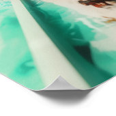 Abstrakt Dragon Skull Hexchy AI Art Matt Value Poster (Ecke)