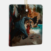 Abstrakt Dragon Skull okkultiert Dunkle Hexe Kunst Keramikornament (Rechts)