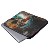 Abstrakt Dragon Skull okkultiert Dunkle Hexe Kunst Laptopschutzhülle (Vorne Knopf)