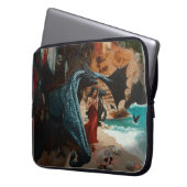 Abstrakt Dragon Skull okkultiert Dunkle Hexe Kunst Laptopschutzhülle (Vorderseite Links)