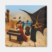 Abstrakt Dragon Skull okkultiert Dunkle Hexe Kunst