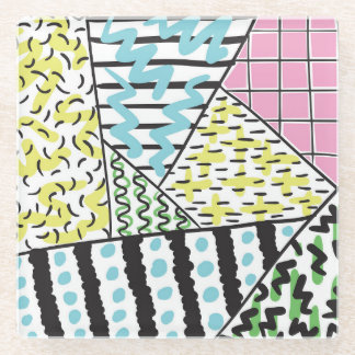 Abstrakt Drei: HandGezeichnet Hintergrundkunst. Glasuntersetzer