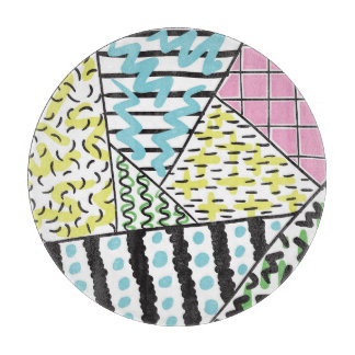 Abstrakt Drei: HandGezeichnet Hintergrundkunst. Schneidebrett