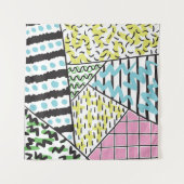 Abstrakt Drei: HandGezeichnet Hintergrundkunst. Wandteppich (Vorderseite (Horizontal))