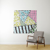 Abstrakt Drei: HandGezeichnet Hintergrundkunst. Wandteppich (Beispiel)