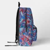 Abstrakt druckter Firecracker-Backpack Bedruckter Rucksack (Links)