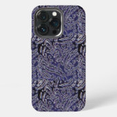 Abstrakt-Dschungelblau iPhone Hülle (Hinten)