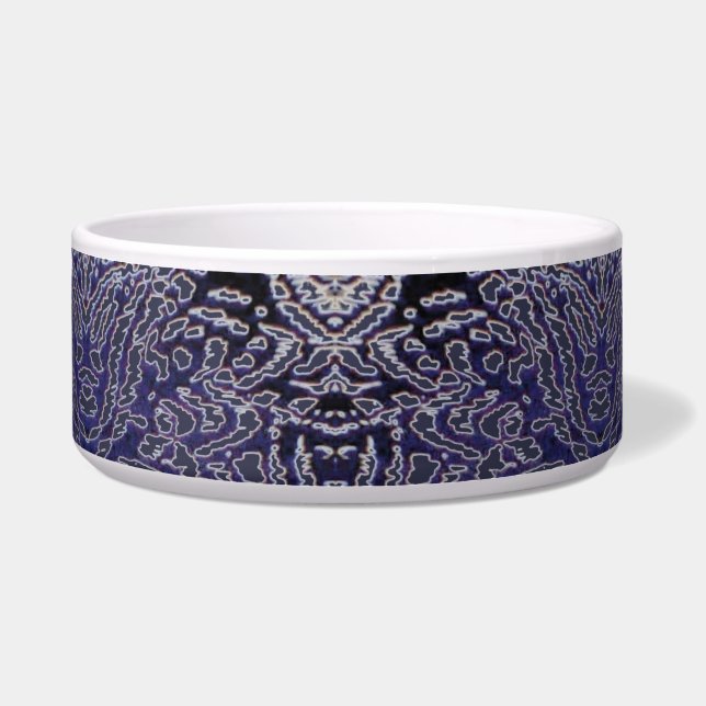 Abstrakt-Dschungelblau Napf (Vorderseite)