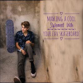 Abstrakt-Dschungelblau Skateboard