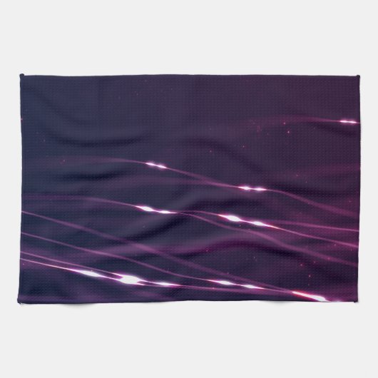 Abstrakt Dunkel Lila Geschirrtuch (Horizontal)