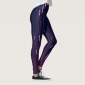 Abstrakt Dunkel Lila Leggings (Rechts)
