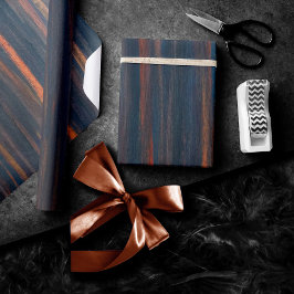 Abstrakt | Dunkelblau, grüner Kupfererdstein Geschenkpapier