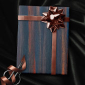 Abstrakt | Dunkelblau, grüner Kupfererdstein Geschenkpapier