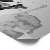 Abstrakt dunkelblau und grau póster poster (Ecke)