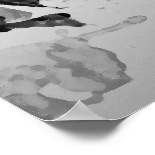 Abstrakt dunkelblau und grau póster poster (Ecke)