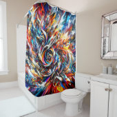 Abstrakt Duschvorhang (Beispiel)