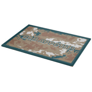 Abstrakt Earth Camouflage Brown Schneidebrett