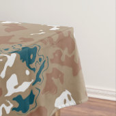 Abstrakt Earth Camouflage Brown Tischdecke (Beispiel)