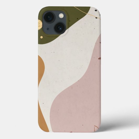 Abstrakt Earth Tone Phone Case - Minimalistisch mo (Rückseite)