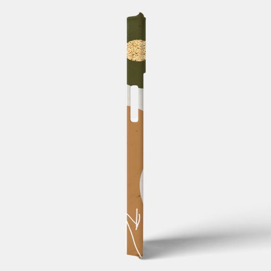 Abstrakt Earth Tone Phone Case - Minimalistisch mo (Rückseite / Rechts)