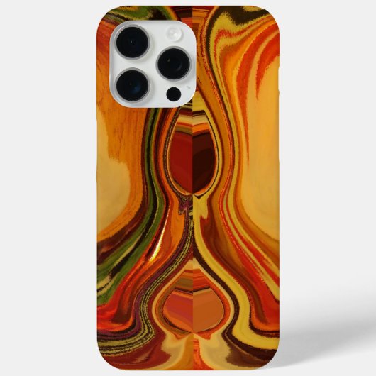 Abstrakt Earth Tone Swirl Art Print Case-Mate iPhone Hülle (Rückseite)