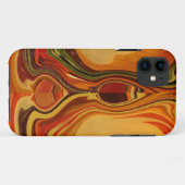 Abstrakt Earth Tone Swirl Art Print Case-Mate iPhone Hülle (Rückseite (Horizontal))