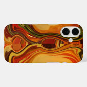 Abstrakt Earth Tone Swirl Art Print Case-Mate iPhone Hülle (Rückseite (Horizontal))