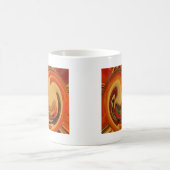 Abstrakt Earth Tone Swirl Art Print Kaffeetasse (Mittel)