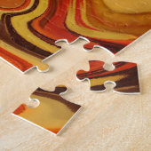 Abstrakt Earth Tone Swirl Art Print Puzzle (Seite)