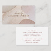 Abstrakt Earthy Watercolor Skincare Visitenkarte (Vorne/Hinten)