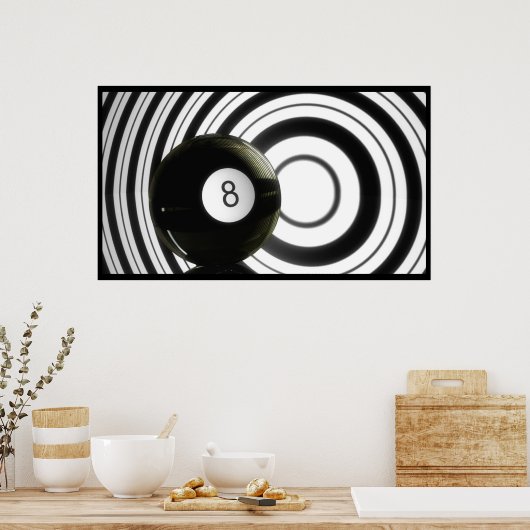 Abstrakt Eightball Poster (Küche)