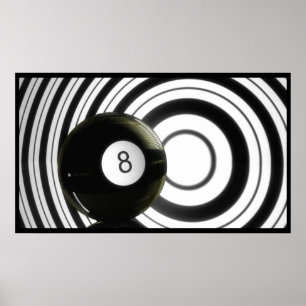 Abstrakt Eightball Poster