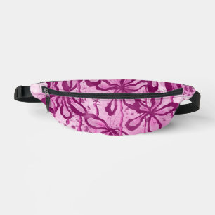 Abstrakt eingefärbte Blume rosa Bauchtasche