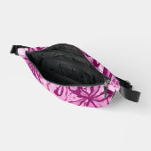 Abstrakt eingefärbte Blume rosa Bauchtasche (Offen)