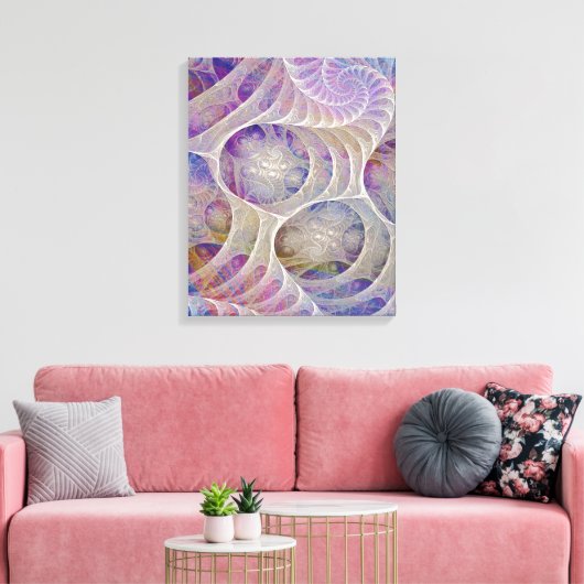 Abstrakt - Eispalast - Rechteckige Leinwand Art (Insitu (Wohnzimmer))